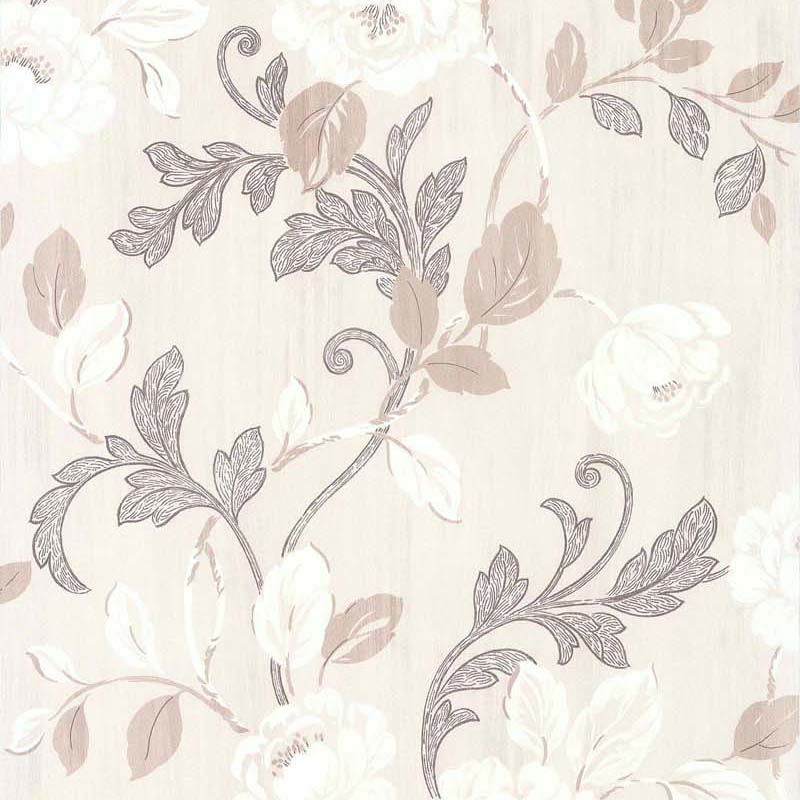  Papier  peint ROSES  FOND  BEIGE 11141306 de la collection 